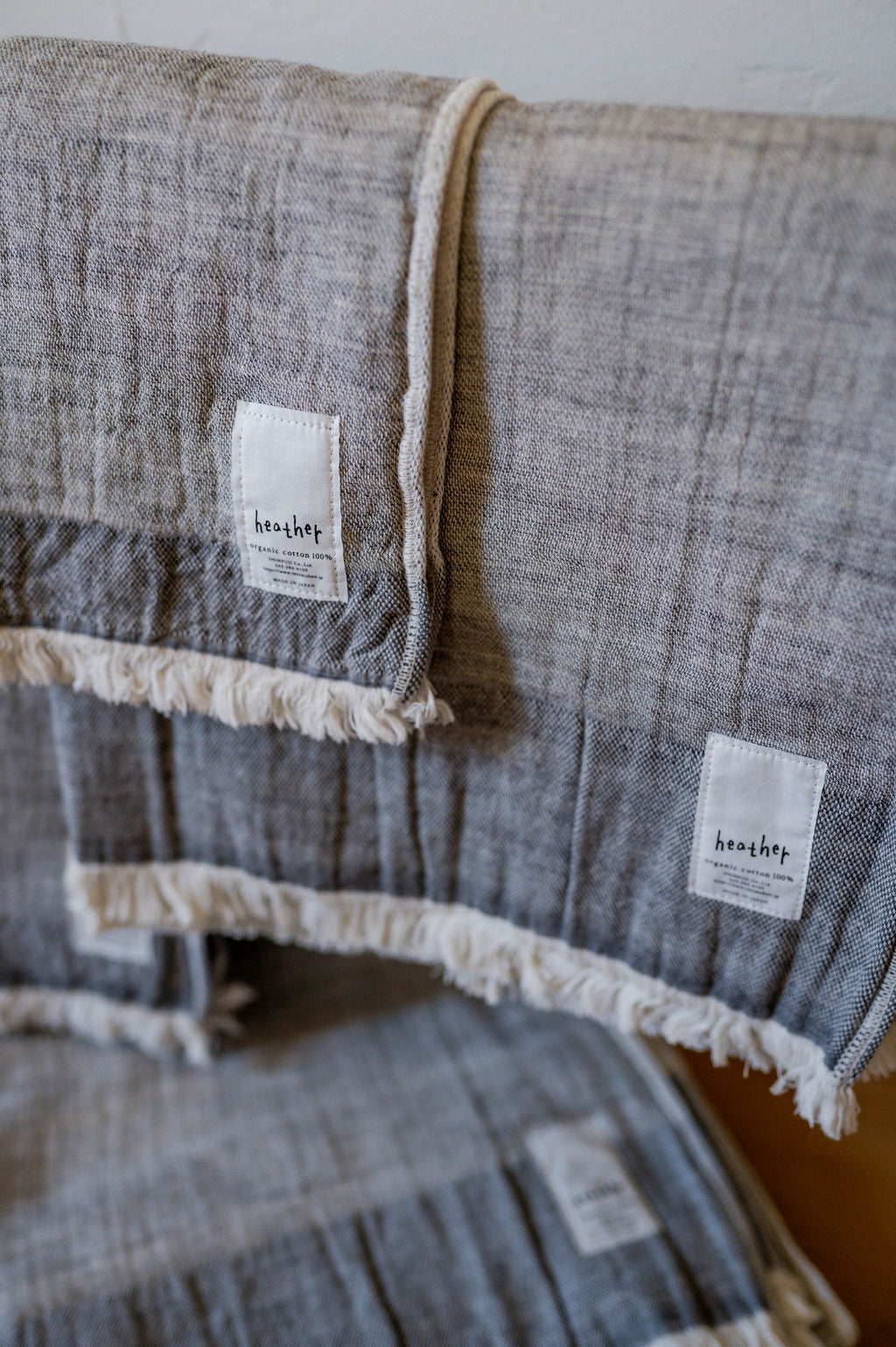 Tenimuhoh Heather Hand Towel Plain Grey | Tenimuhoh | Miss Arthur | Home Goods | Tasmania
