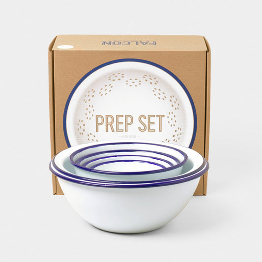 Falcon Enamelware Enamel Prep Set White | Falcon Enamelware | Miss Arthur | Home Goods | Tasmania