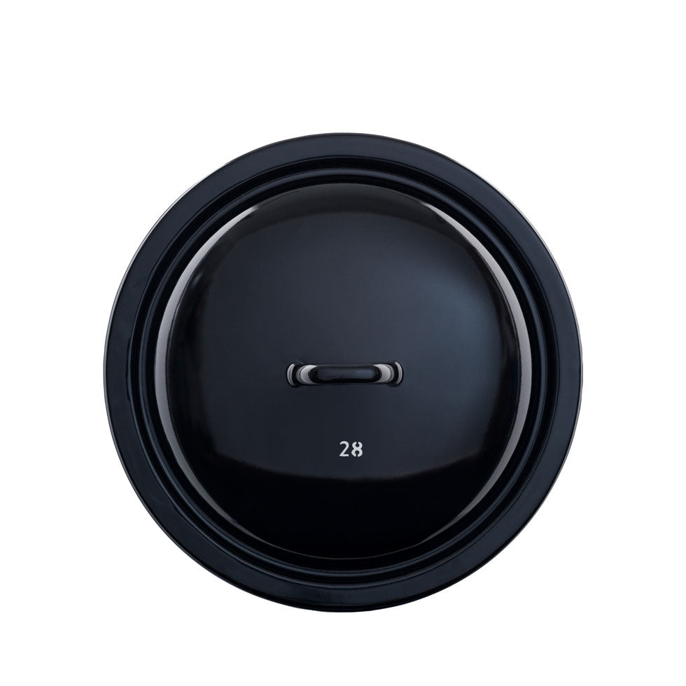 Riess Enamel Classic High Casserole with Cover Black 12 Litre | Riess | Miss Arthur | Home Goods | Tasmania