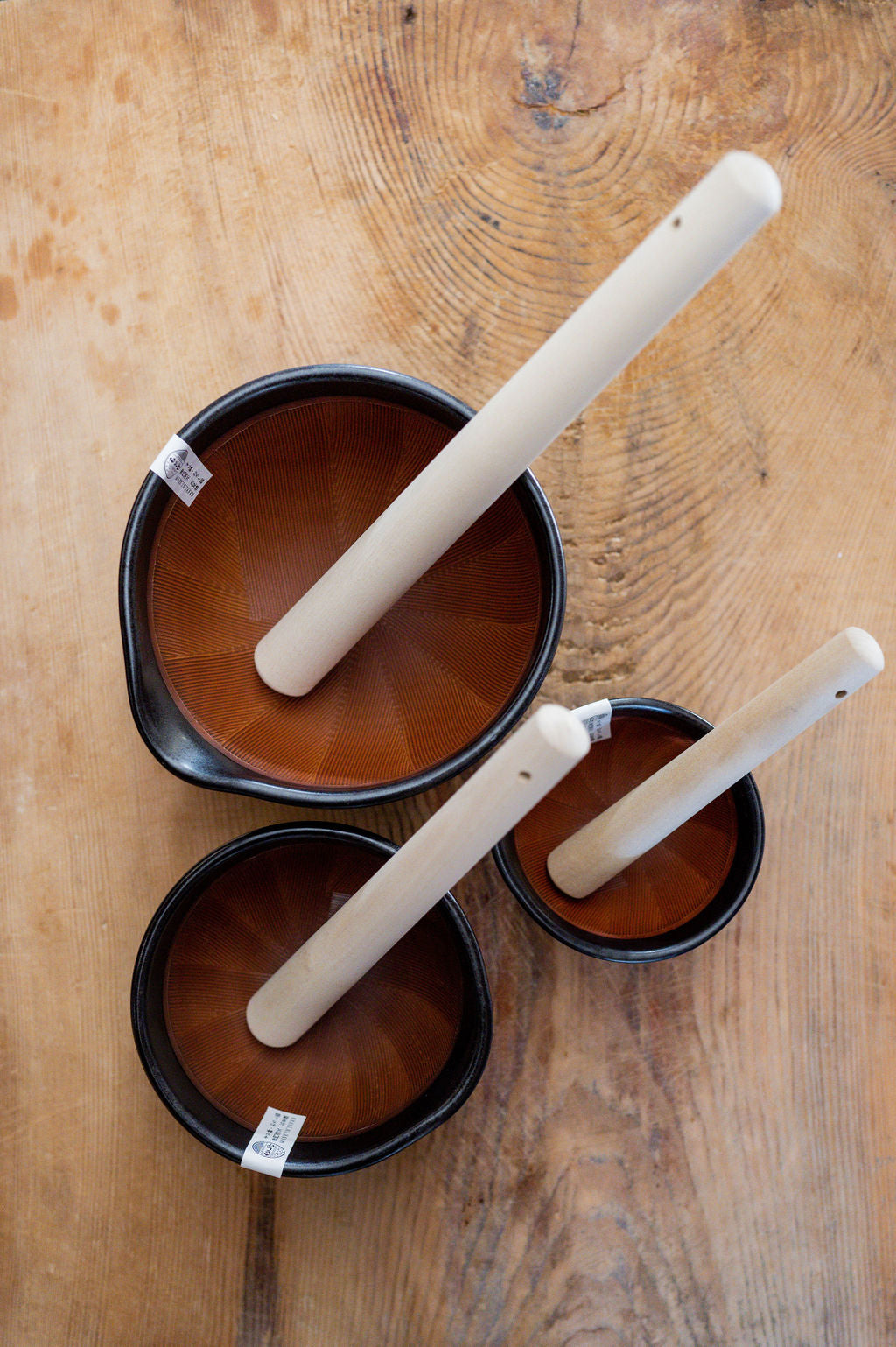 Handmade Black Suri Bowl and Pestle Small | Japanese Artisan | Miss Arthur | Home Goods | Tasmania