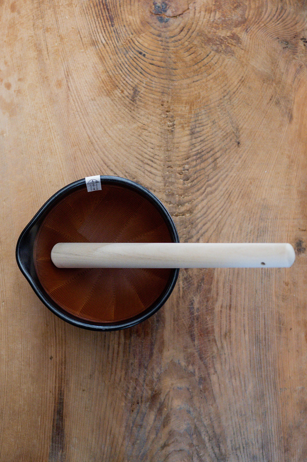 Handmade Black Suri Bowl and Pestle Large | Motoshige | Miss Arthur | Home Goods | Tasmania
