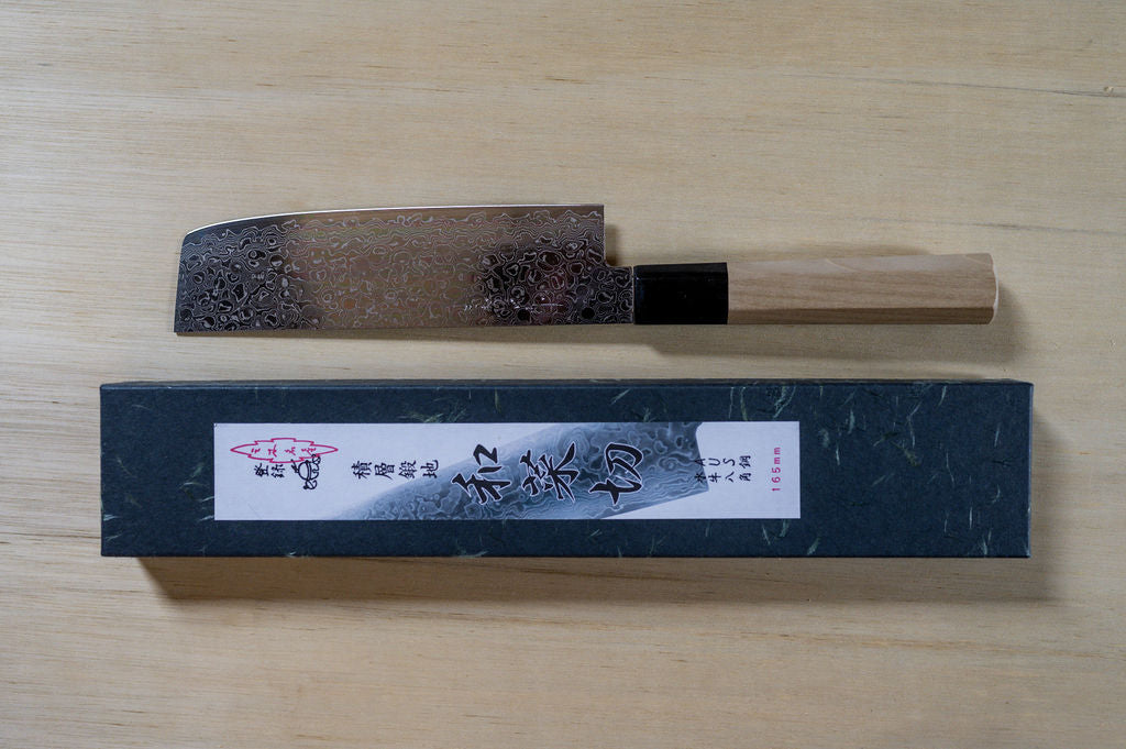 Nakiri Knife AUS10 Damascus 165mm | Misuzu | Miss Arthur | Home Goods | Tasmania