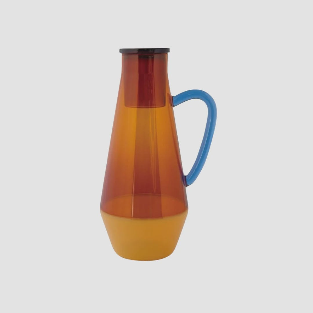 Amabro Two Tone Glass Carafe Amber