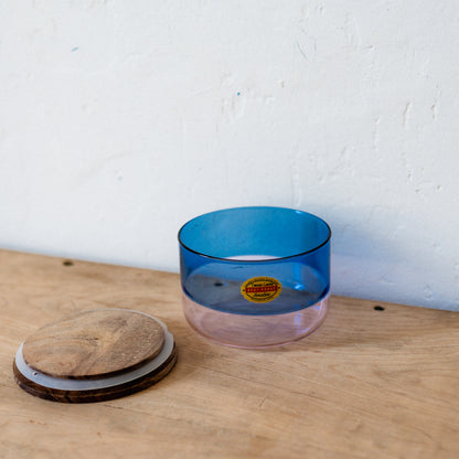 Amabro Two Tone Glass Canister Small Blue Pink | Amabro | Miss Arthur | Home Goods | Tasmania