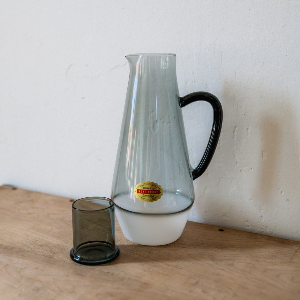 Amabro Two Tone Glass Carafe Grey