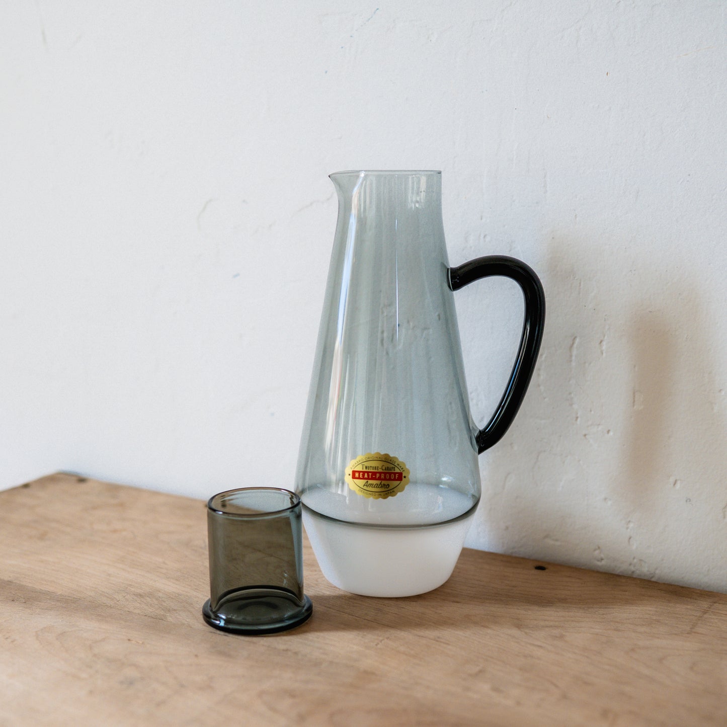 Amabro Two Tone Glass Carafe Grey