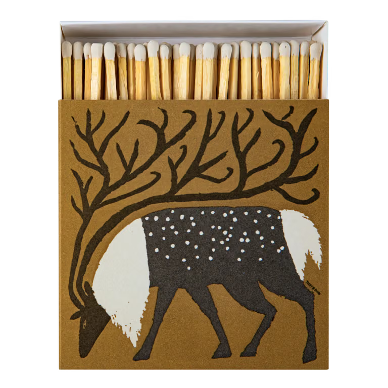 Archivist Luxury Matches Reindeer
