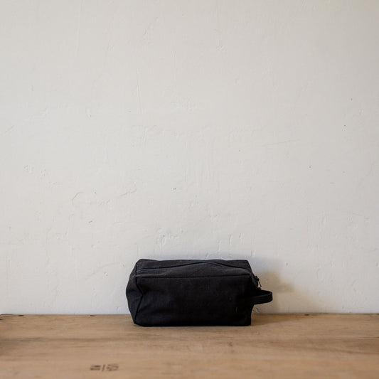 Fog Linen Work Cotton Teeya Pouch Large Midnight | Fog Linen Work | Miss Arthur | Home Goods | Tasmania