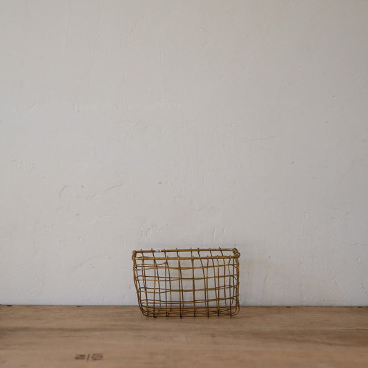 Fog Linen Work Brass Basket Rectangle | Fog Linen Work | Miss Arthur | Home Goods | Tasmania