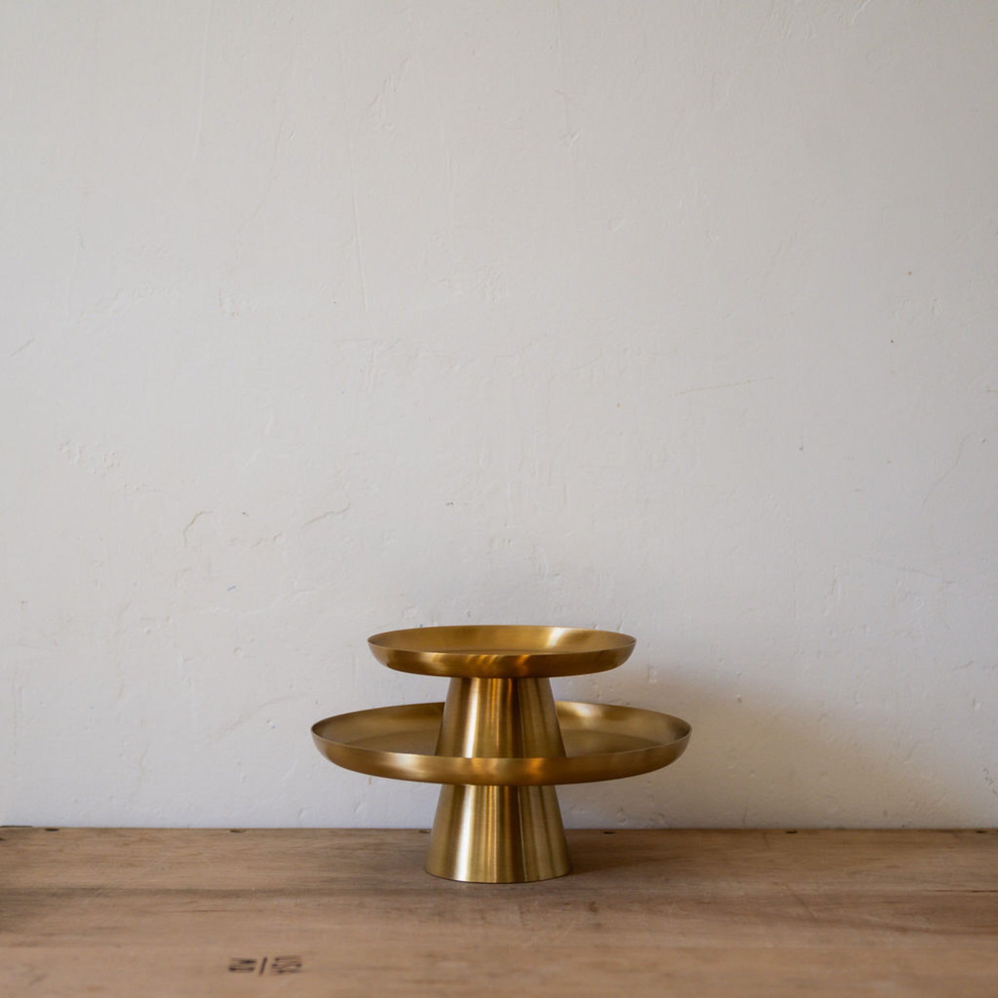 Fog Linen Work Brass Cake Stand Medium | Fog Linen Work | Miss Arthur | Home Goods | Tasmania