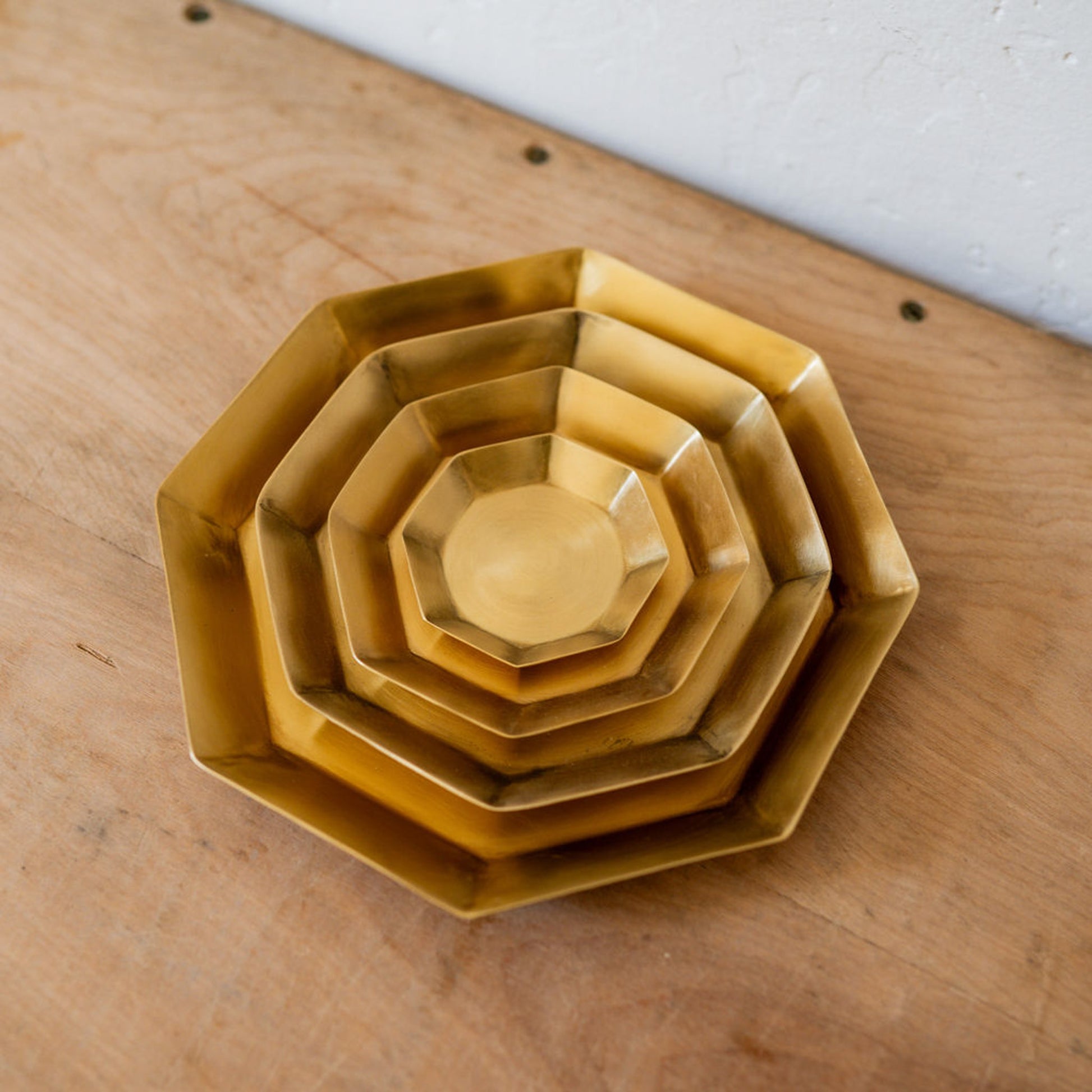 Fog Linen Work Brass Plate Octagon X-Small | Fog Linen Work | Miss Arthur | Home Goods | Tasmania