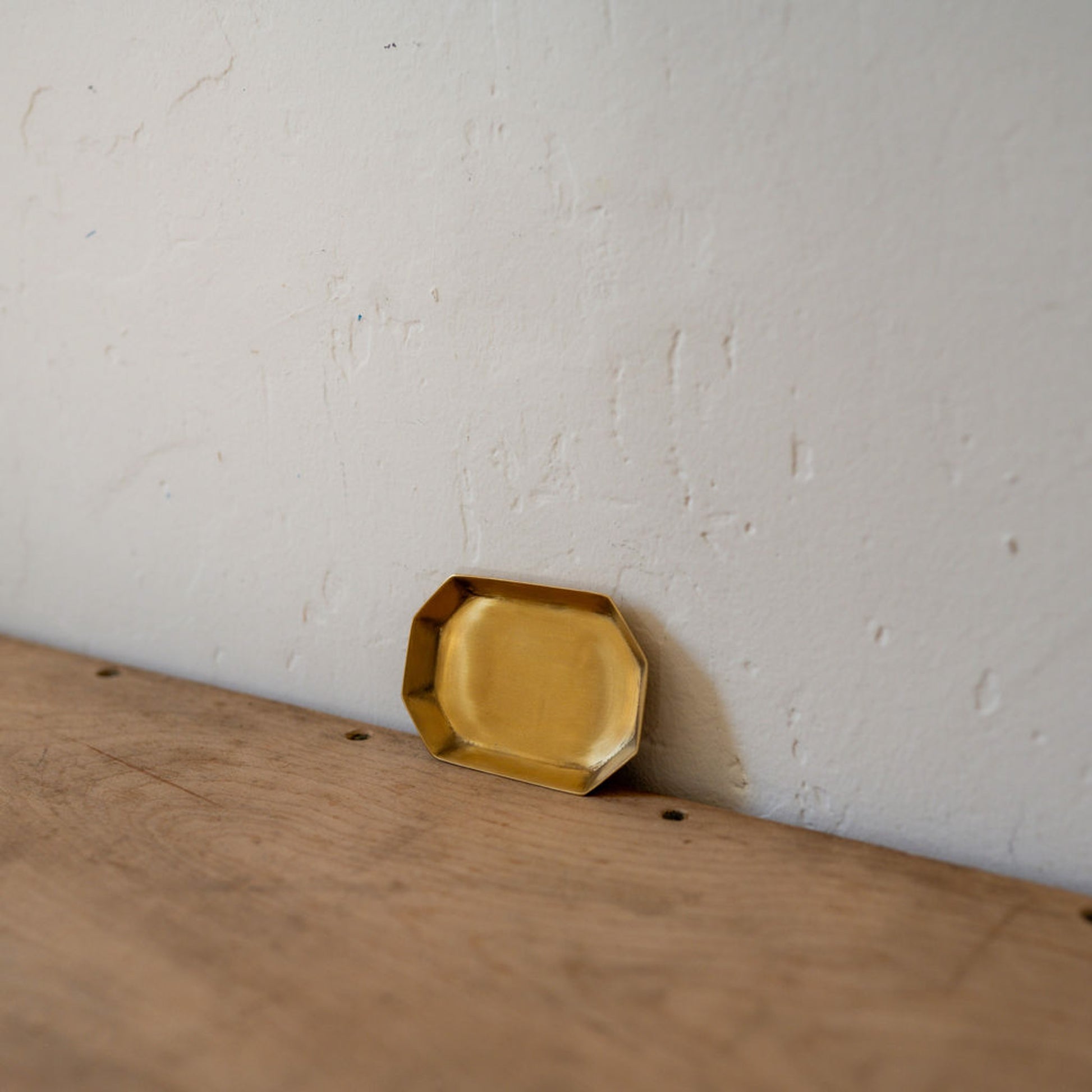 Fog Linen Work Brass Plate Long Octagonal X-Small | Fog Linen Work | Miss Arthur | Home Goods | Tasmania