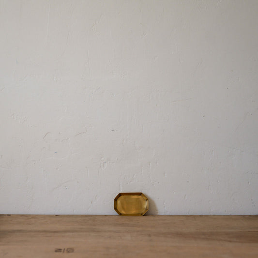 Fog Linen Work Brass Plate Long Octagonal X-Small | Fog Linen Work | Miss Arthur | Home Goods | Tasmania