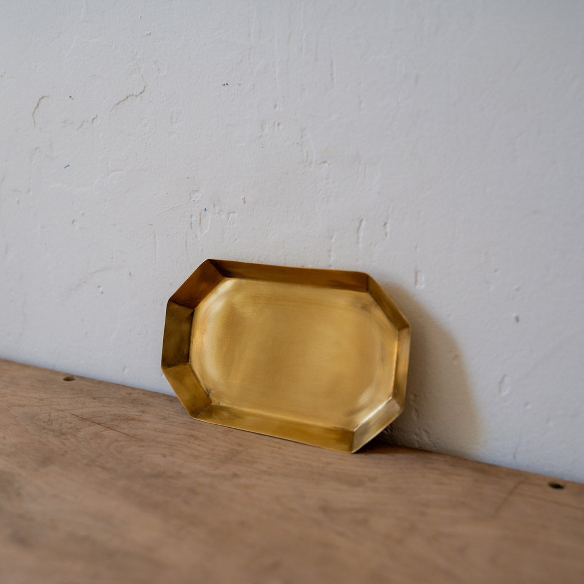 Fog Linen Work Brass Plate Long Octagonal Medium | Fog Linen Work | Miss Arthur | Home Goods | Tasmania