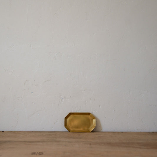 Fog Linen Work Brass Plate Long Octagonal Small | Fog Linen Work | Miss Arthur | Home Goods | Tasmania