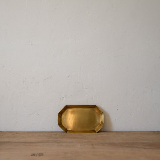 Fog Linen Work Brass Plate Long Octagonal Medium | Fog Linen Work | Miss Arthur | Home Goods | Tasmania
