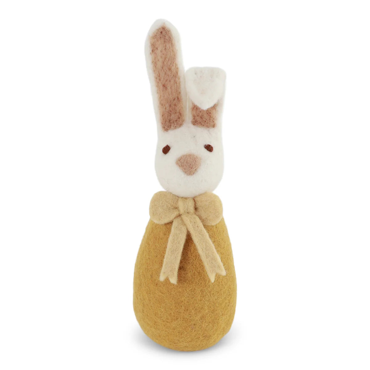 Gry & Sif Felt Big Bunny Bow Ornament Ochre | Gry & Sif | Miss Arthur | Home Goods | Tasmania