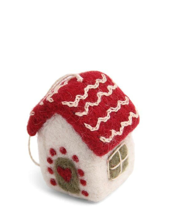 Christmas House Mini Felt Decoration | Gry & Sif | Miss Arthur | Home Goods | Tasmania