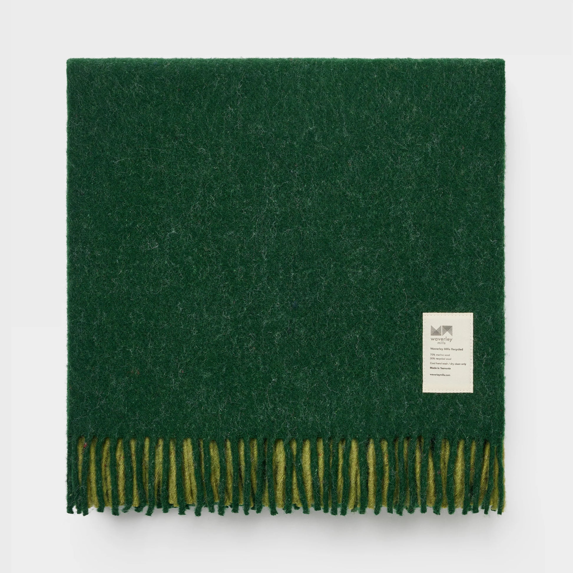 Waverley Mills Horizon Throw Moss | Waverley Mills | Miss Arthur | Home Goods | Tasmania