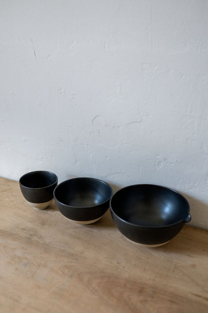 Horizon Tea Bowl Large Black | ha' | Miss Arthur | Home Goods | Tasmania