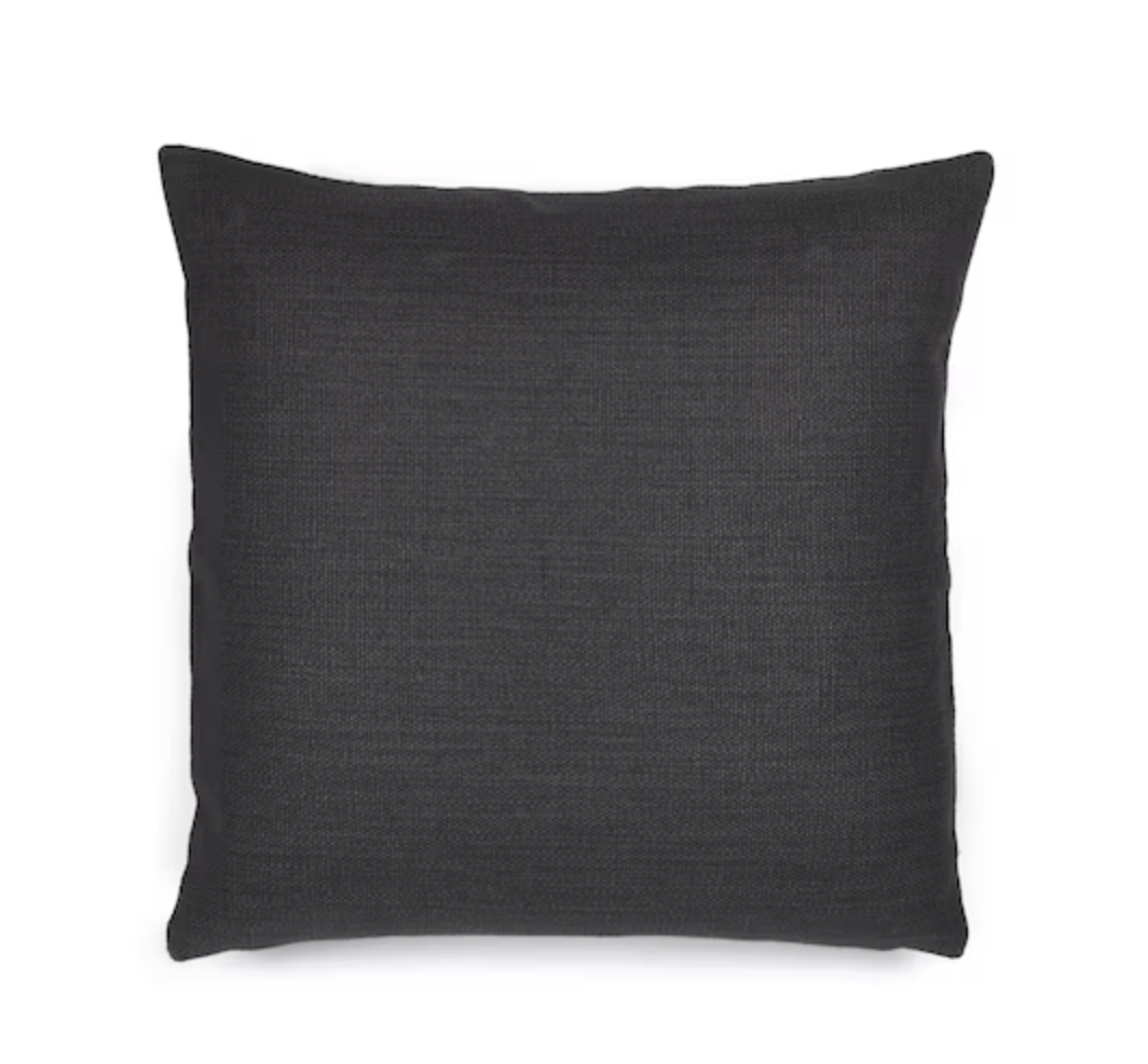 Libeco Jasper Cushion Cover 63cm x 63cm Faded Black | Libeco | Miss Arthur | Home Goods | Tasmania