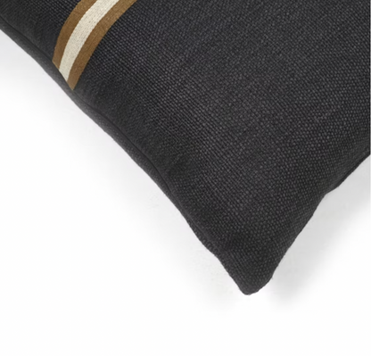 Libeco Jasper Cushion Cover 63cm x 63cm Faded Black | Libeco | Miss Arthur | Home Goods | Tasmania