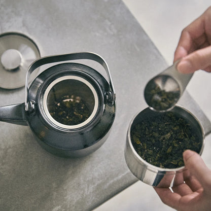 Kinto Leaves to Tea Teapot Black