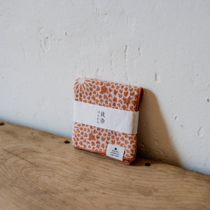 Kontex Haikara Bassen Handkerchief Orange Kiku | Kontex | Miss Arthur | Home Goods | Tasmania