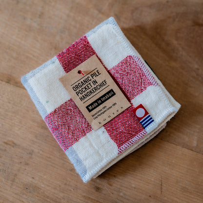 Kontex Block Check Handkerchief Red | Kontex | Miss Arthur | Home Goods | Tasmania