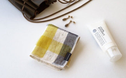 Kontex Block Check Handkerchief Yellow | Kontex | Miss Arthur | Home Goods | Tasmania