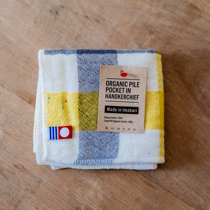 Kontex Block Check Handkerchief Yellow | Kontex | Miss Arthur | Home Goods | Tasmania