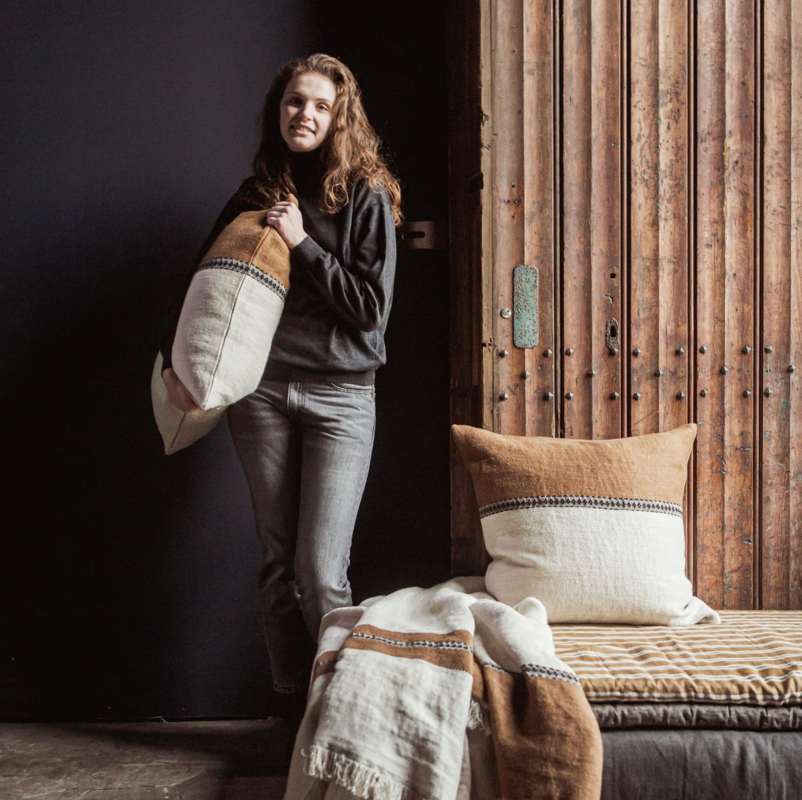 Libeco Etienne Throw Stripe | Libeco | Miss Arthur | Home Goods | Tasmania
