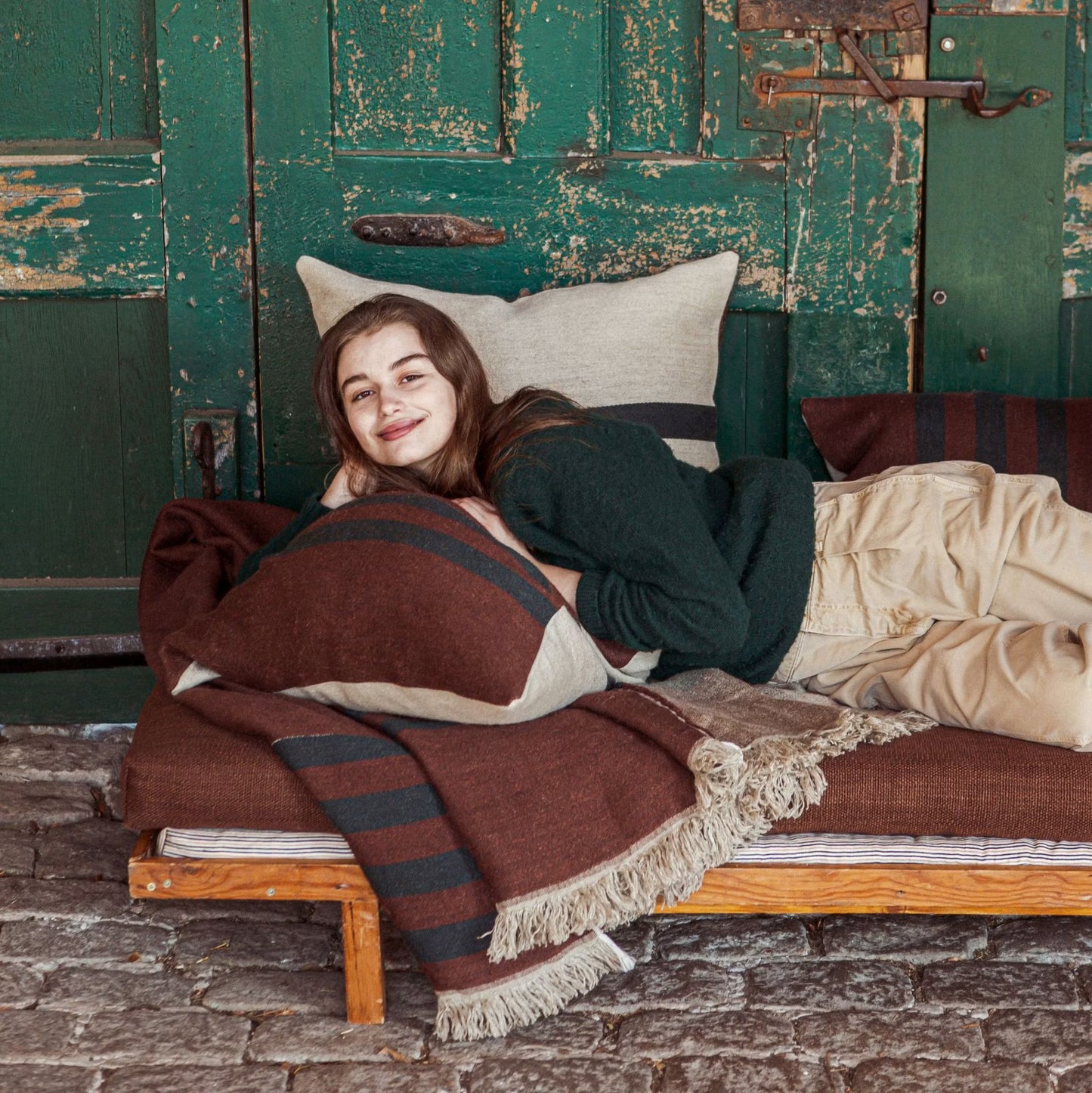 Libeco Juniper Throw Leather 140cm x 220cm