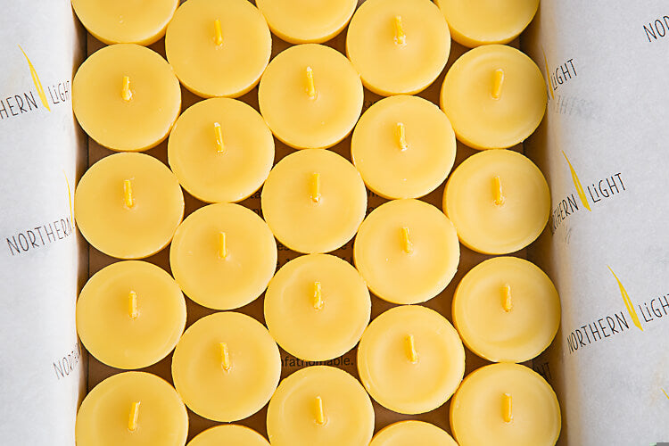 Northern Light Beeswax Tealight Candle