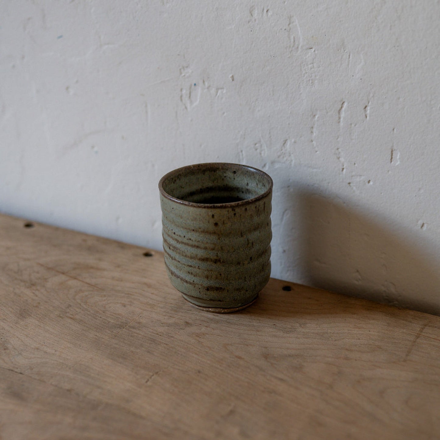 Sallee Warner Ceramics Pottery Footed Beaker Green | Sallee Warner Ceramics | Miss Arthur | Home Goods | Tasmania