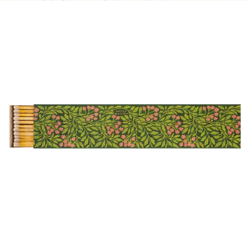 Archivist Luxury Matches Long Green Flora by Wanderlust Paper Co. | Archivist | Miss Arthur | Home Goods | Tasmania
