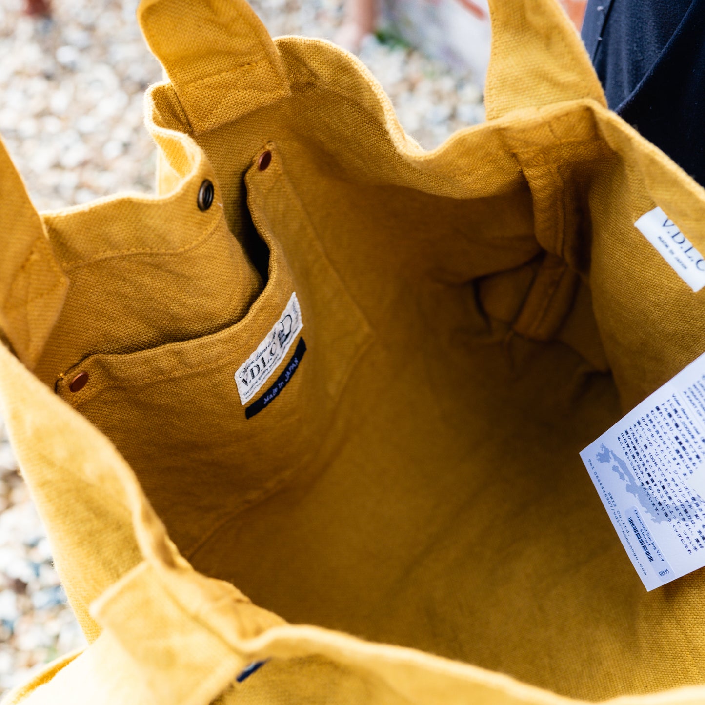 V.D.L.C Horizontal Tote Bag VC-9 Mustard