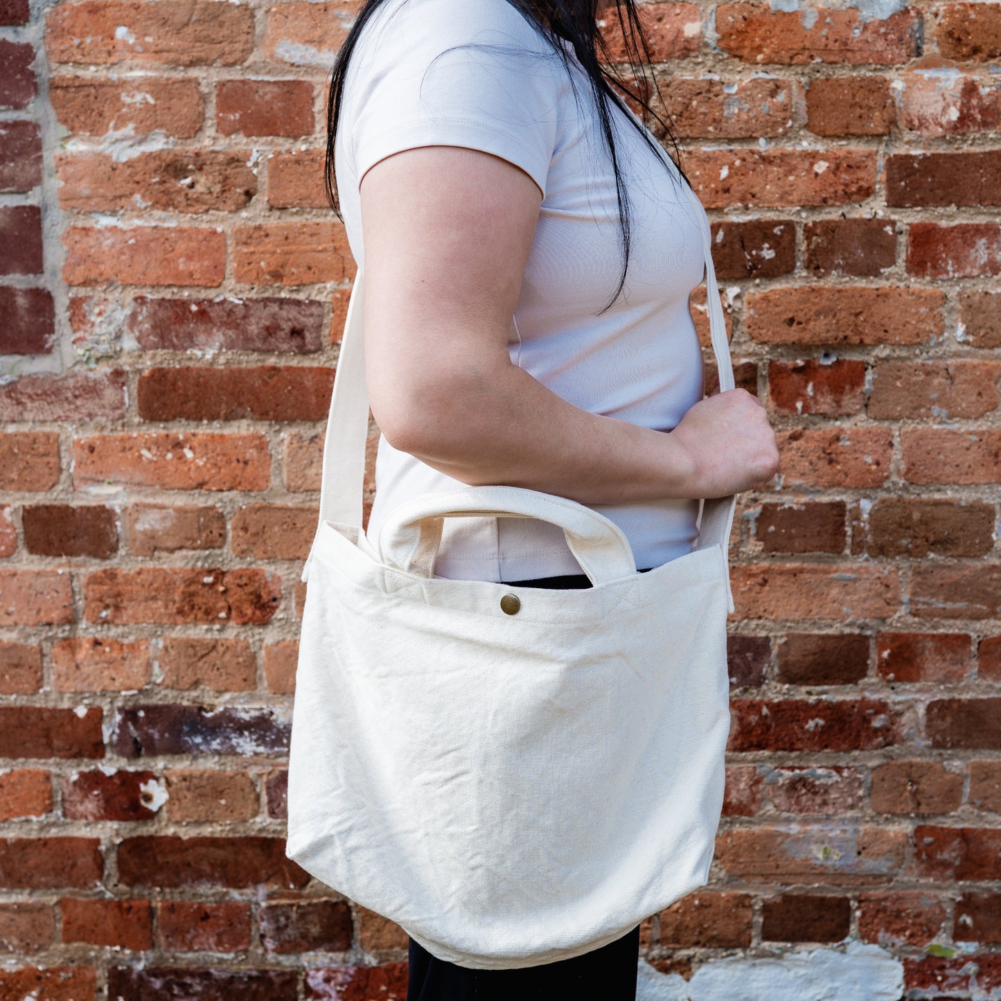 V.D.L.C Horizontal Tote Bag VC-9 Off White