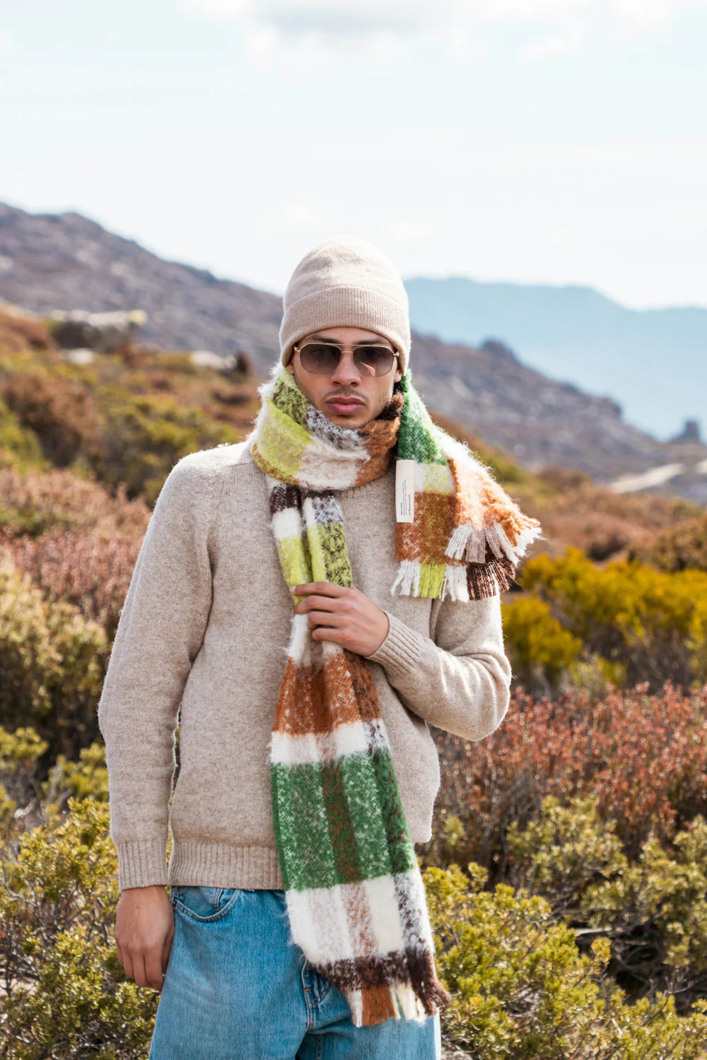 Waverley Mills Alpaca Bliss Scarf Earth