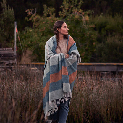 Waverley Mills Recycled Breezy Throw Lake
