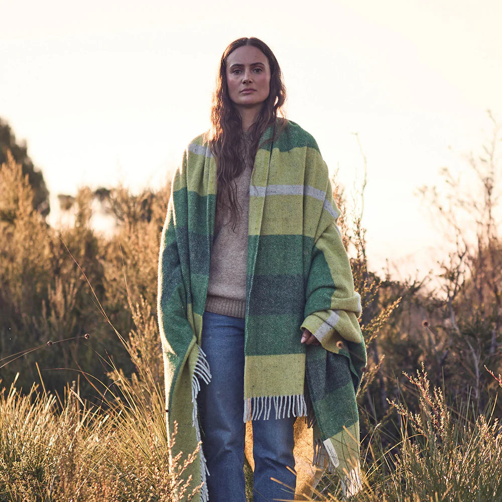 Waverley Mills Recycled Breezy Throw Moss