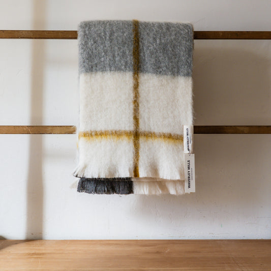 Waverley Mills Alpaca Weave Throw Charcoal | Waverley Mills | Miss Arthur | Home Goods | Tasmania