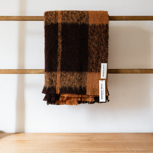Waverley Mills Alpaca Hush Throw Spice | Waverley Mills | Miss Arthur | Home Goods | Tasmania