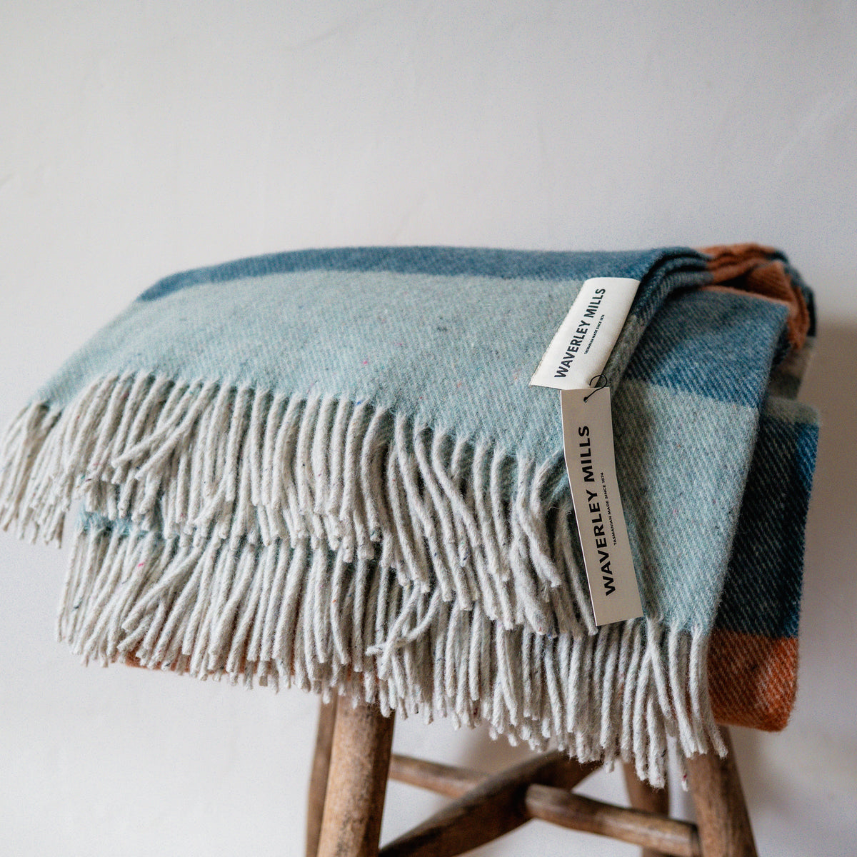Waverley Mills Recycled Breezy Throw Lake | Waverley Mills | Miss Arthur | Home Goods | Tasmania