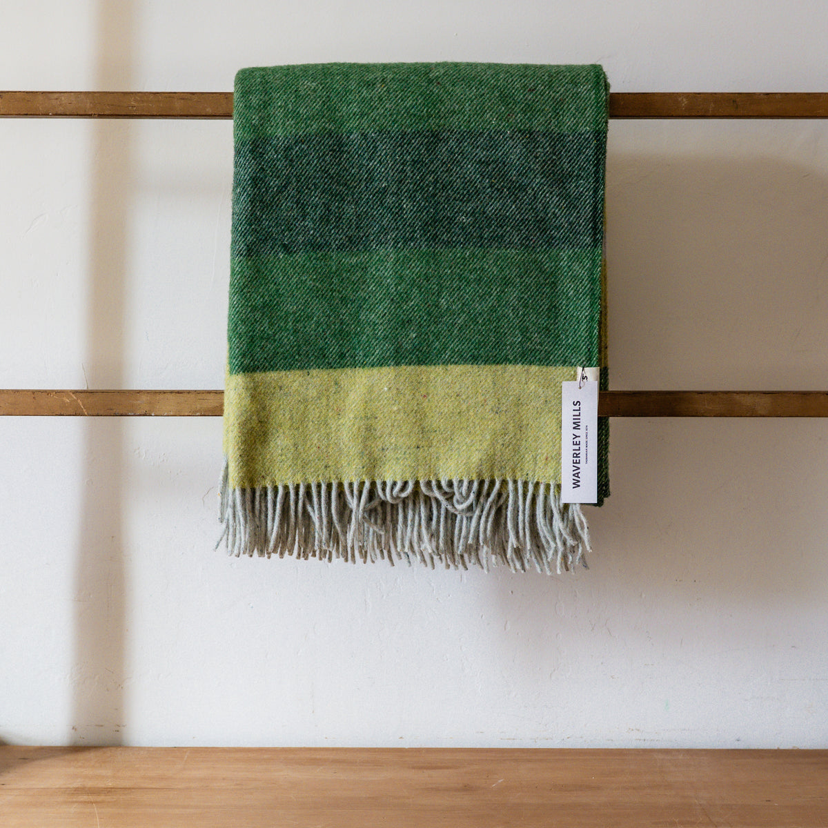 Waverley Mills Recycled Breezy Throw Moss | Waverley Mills | Miss Arthur | Home Goods | Tasmania