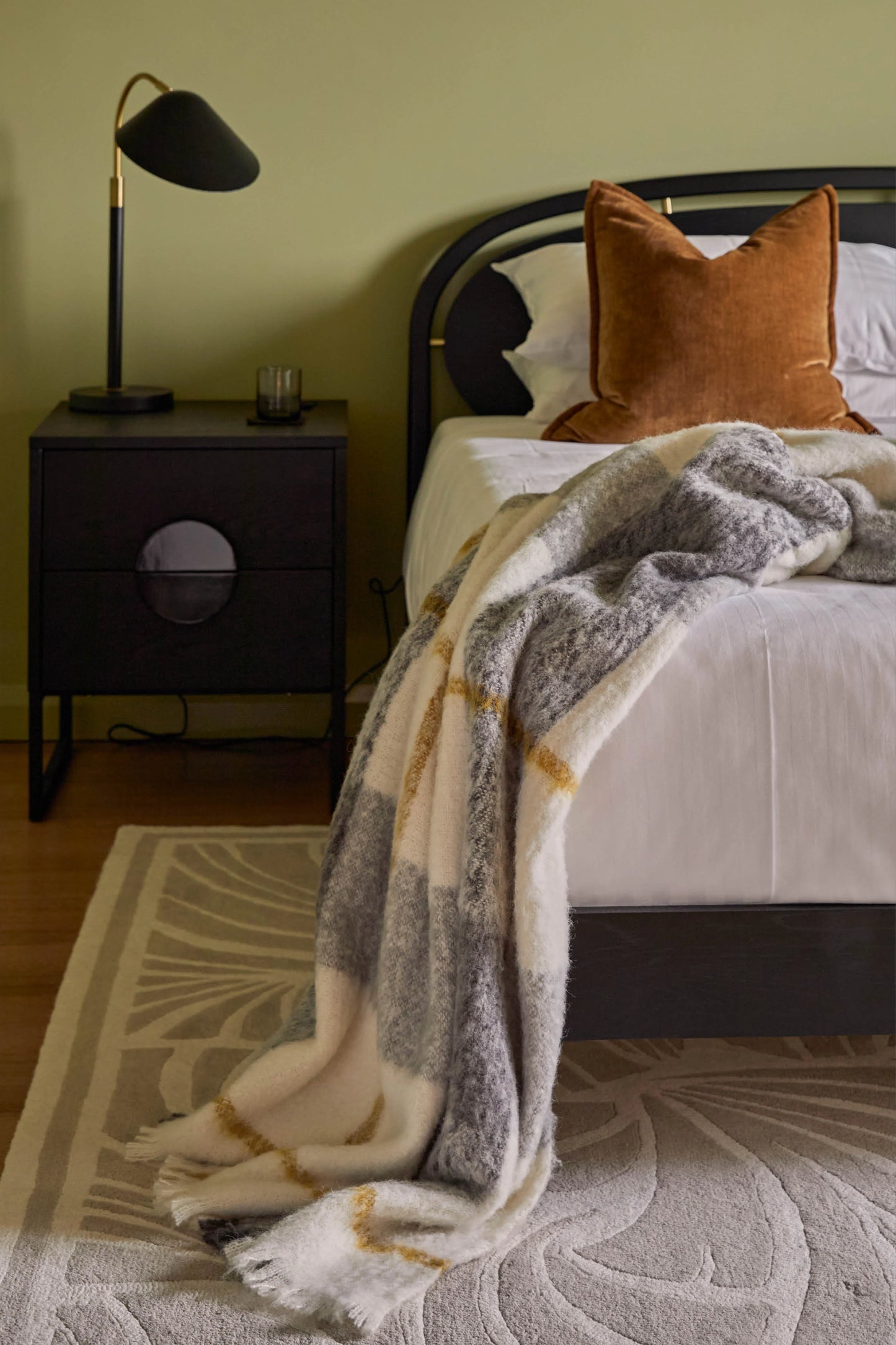 Waverley Mills Alpaca Weave Throw Charcoal