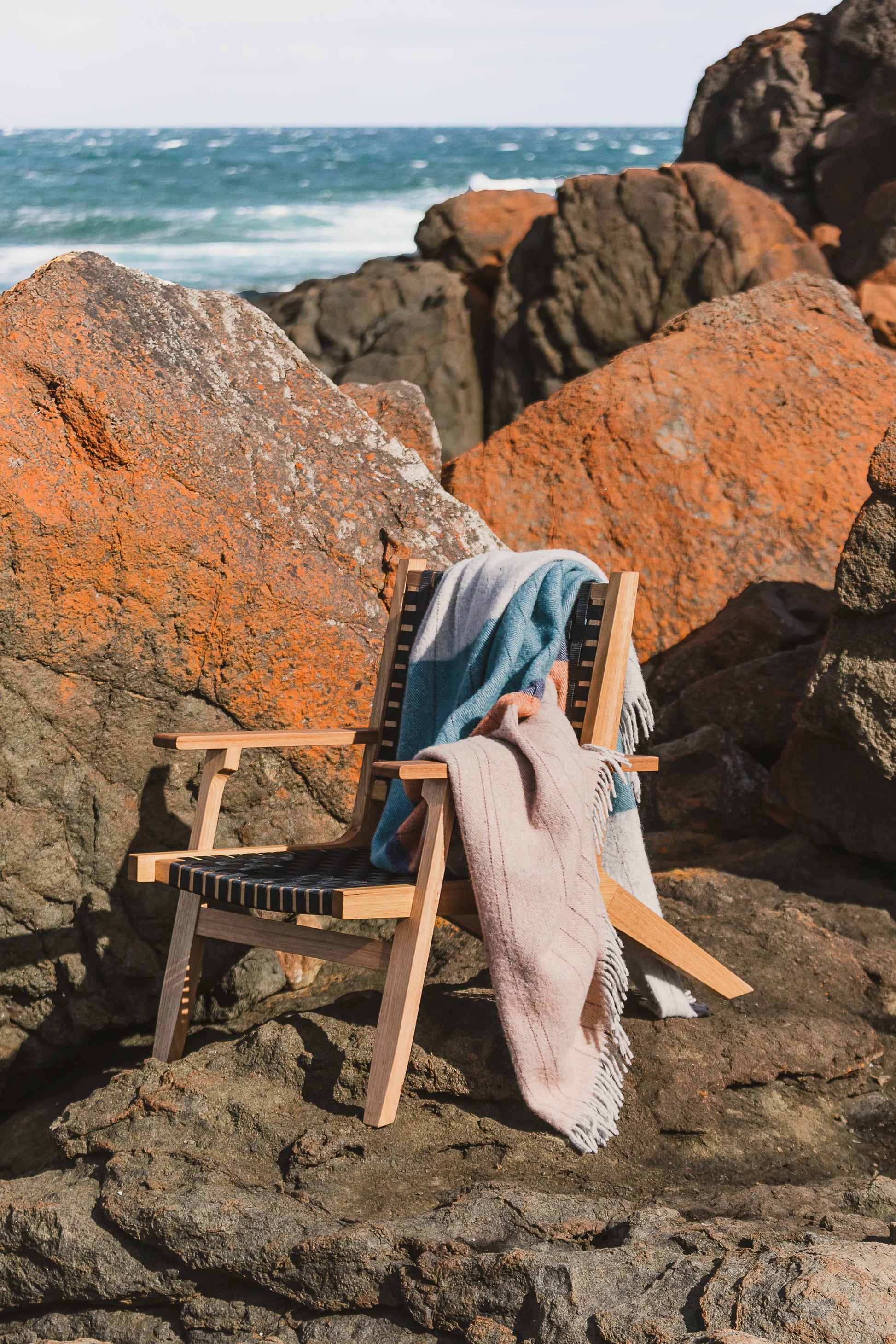 Waverley Mills Terrain Throw Bay of Fires | Waverley Mills | Miss Arthur | Home Goods | Tasmania