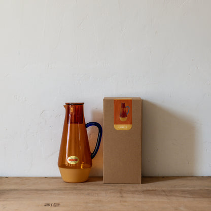Amabro Two Tone Glass Carafe Amber