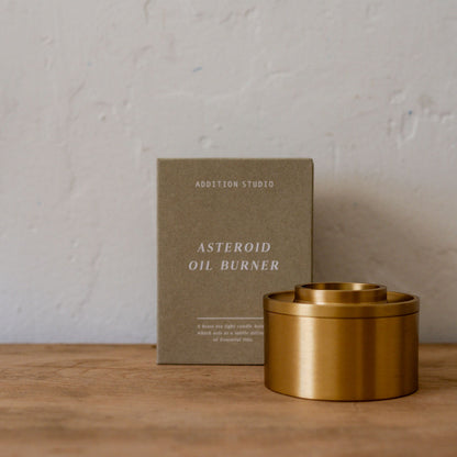 Addition Studio Asteroid Oil Burner Brass | Addition Studio | Miss Arthur | Home Goods | Tasmania