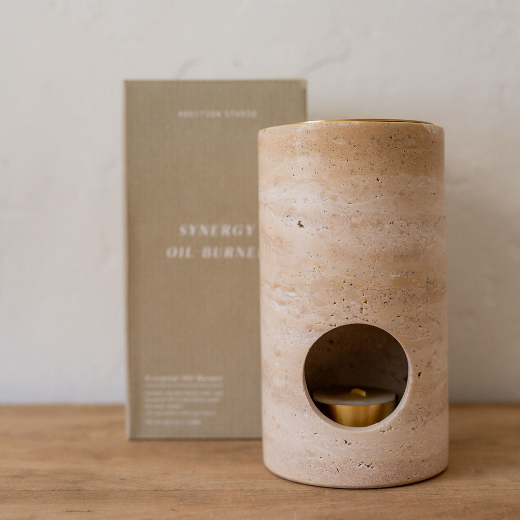 Addition Studio Synergy Oil Burner Beige - Travertine | Addition Studio | Miss Arthur | Home Goods | Tasmania